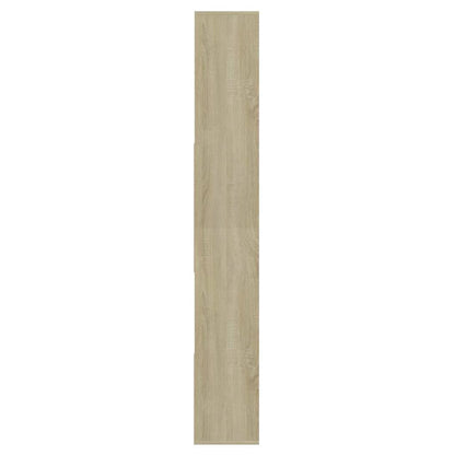 vidaXL Book Cabinet Sonoma Oak 67x24x161 cm Engineered Wood - Brown