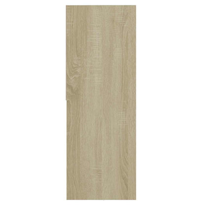 vidaXL Book Cabinet Sonoma Oak 67x24x161 cm Engineered Wood - Brown