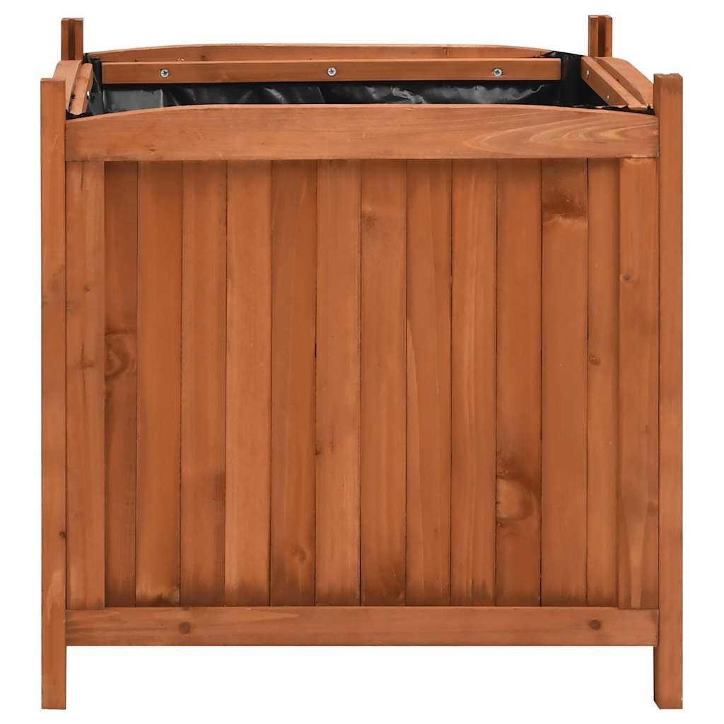 vidaXL Raised Beds 2 pcs 50x50x50 cm Firwood - Brown