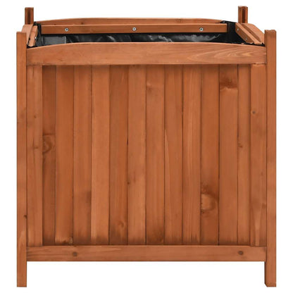 vidaXL Raised Beds 2 pcs 50x50x50 cm Firwood - Brown