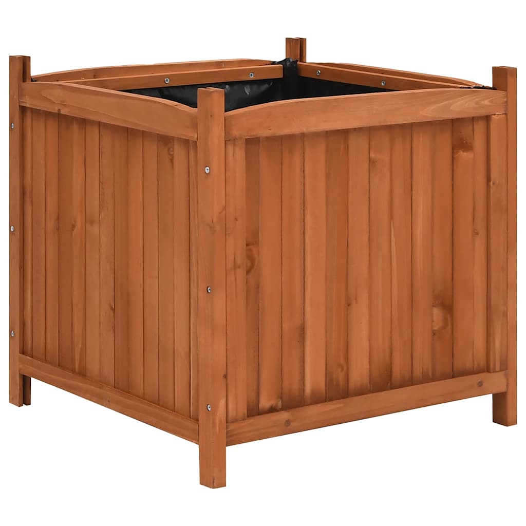 vidaXL Raised Beds 2 pcs 50x50x50 cm Firwood - Brown