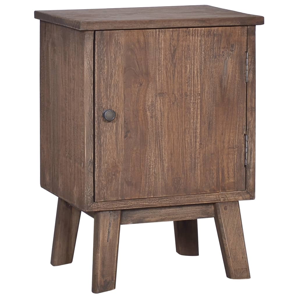 vidaXL Bedside Cabinet 40x30x53 cm Solid Teak Wood - Brown