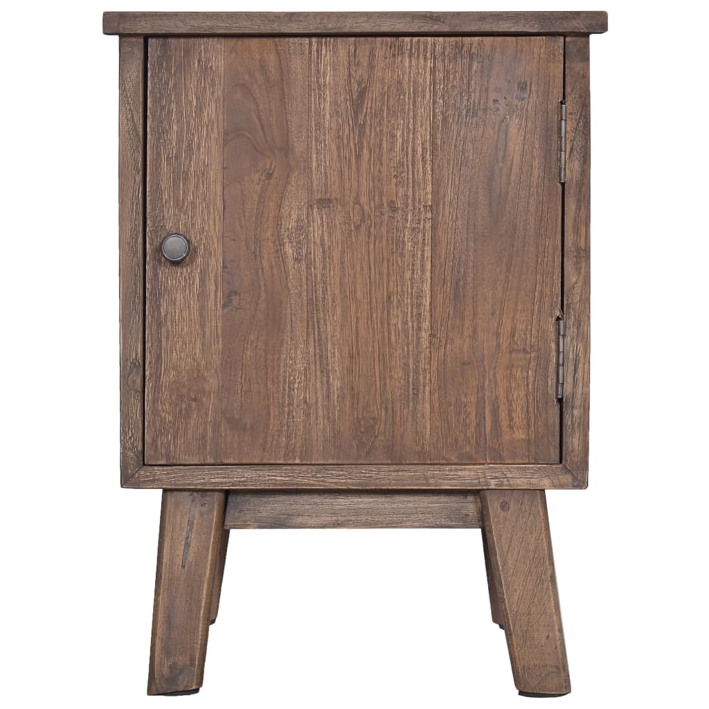 vidaXL Bedside Cabinet 40x30x53 cm Solid Teak Wood - Brown