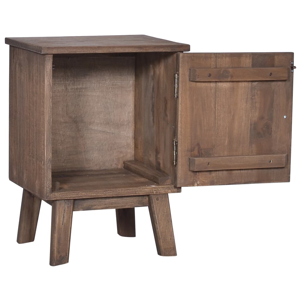 vidaXL Bedside Cabinet 40x30x53 cm Solid Teak Wood - Brown