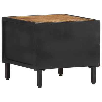 vidaXL Bedside Cabinet 40x40x35 cm Rough Mango Wood - Brown