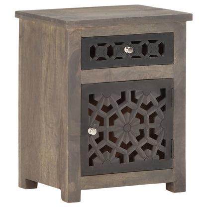 vidaXL Bedside Cabinet 40x30x50 cm Solid Mango Wood - Brown - 60480