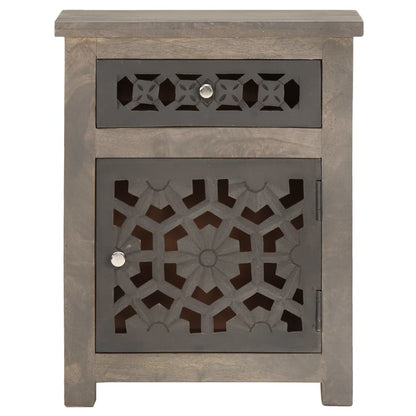 vidaXL Bedside Cabinet 40x30x50 cm Solid Mango Wood - Brown - 60480
