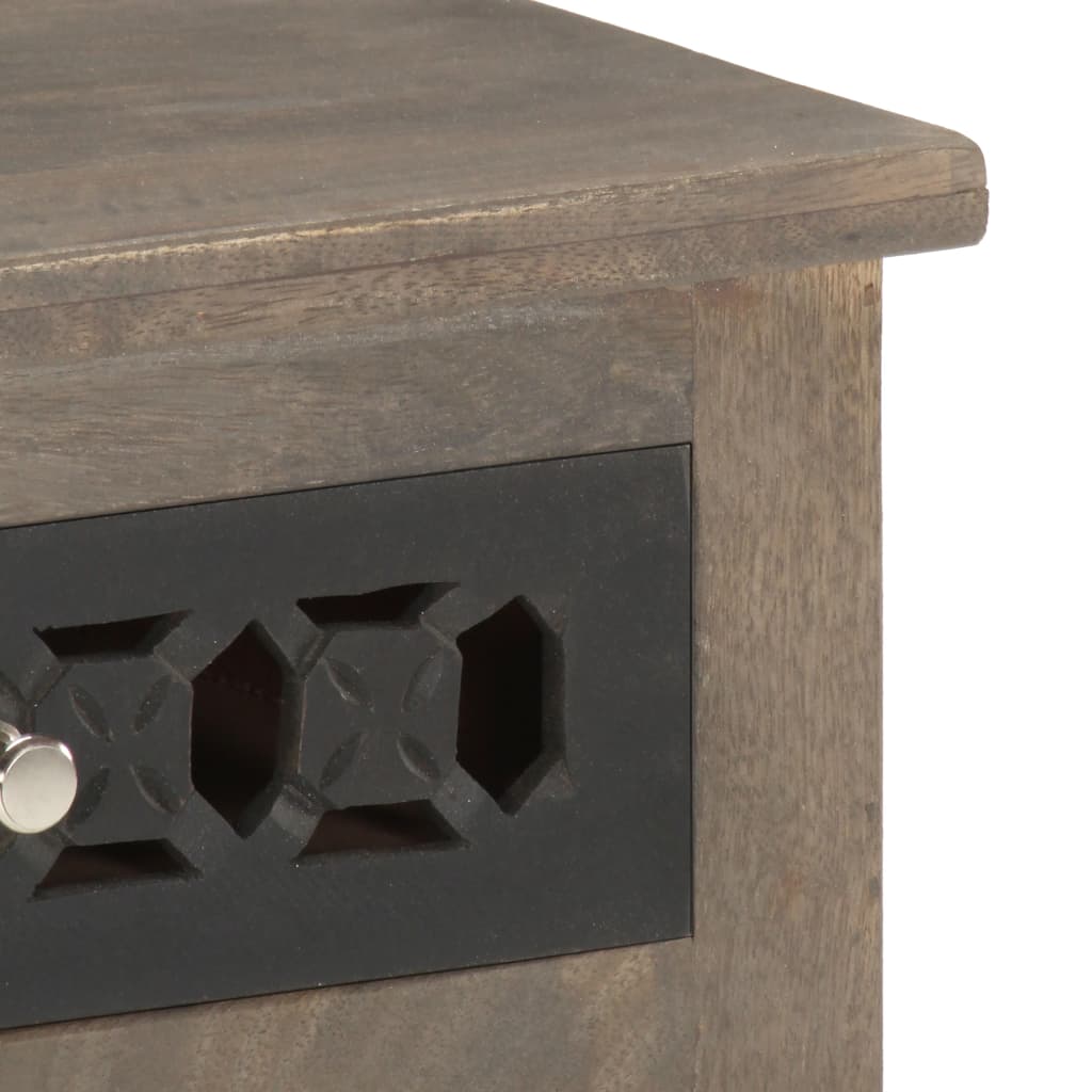 vidaXL Bedside Cabinet 40x30x50 cm Solid Mango Wood - Brown - 60480