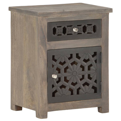 vidaXL Bedside Cabinet 40x30x50 cm Solid Mango Wood - Brown - 60480