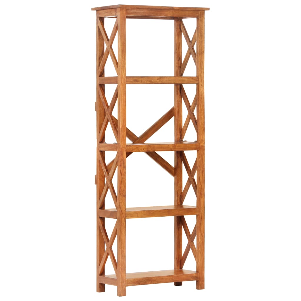 vidaXL Bookshelf 60x30x160 cm Solid Acacia Wood Honey Finish - Brown