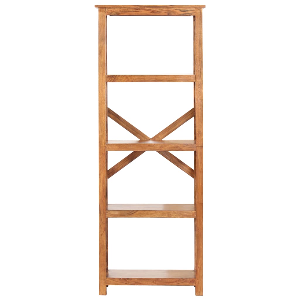 vidaXL Bookshelf 60x30x160 cm Solid Acacia Wood Honey Finish - Brown