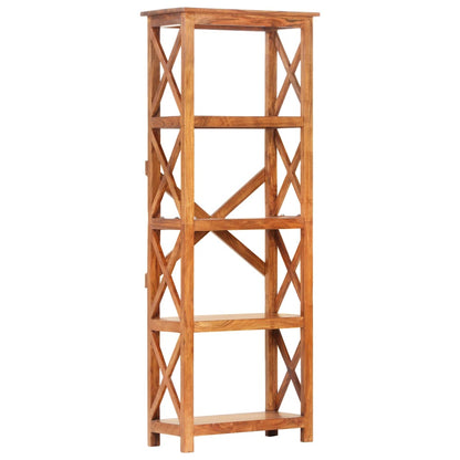 vidaXL Bookshelf 60x30x160 cm Solid Acacia Wood Honey Finish - Brown