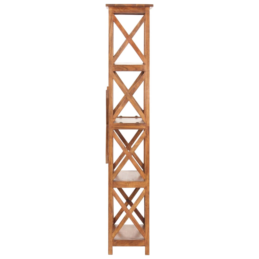 vidaXL Bookshelf 60x30x160 cm Solid Acacia Wood Honey Finish - Brown