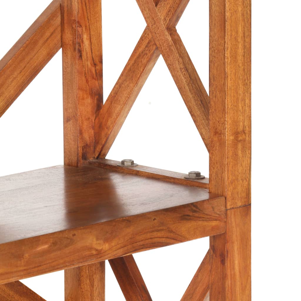 vidaXL Bookshelf 60x30x160 cm Solid Acacia Wood Honey Finish - Brown