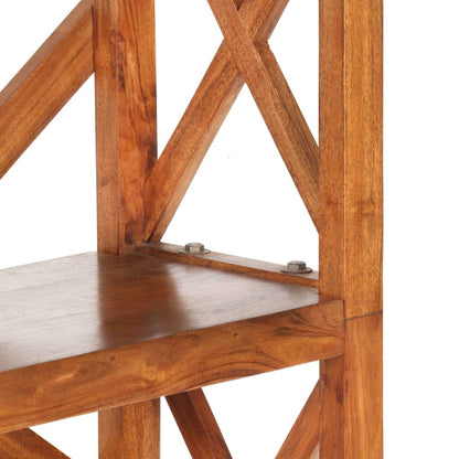 vidaXL Bookshelf 60x30x160 cm Solid Acacia Wood Honey Finish - Brown