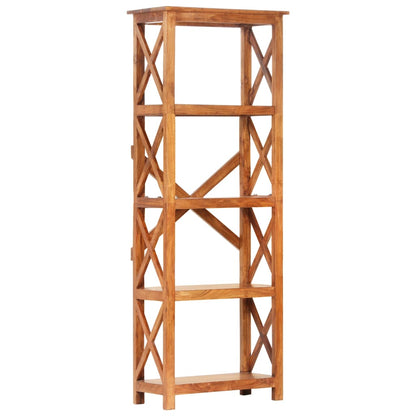 vidaXL Bookshelf 60x30x160 cm Solid Acacia Wood Honey Finish - Brown