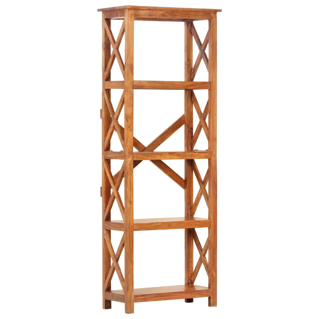 vidaXL Bookshelf 60x30x160 cm Solid Acacia Wood Honey Finish - Brown