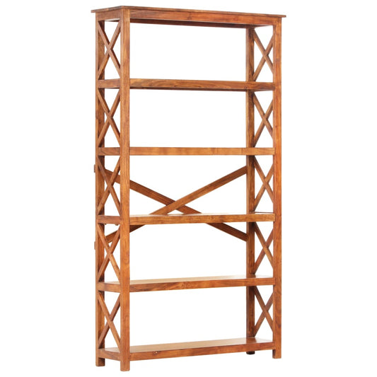 vidaXL Bookshelf 100x30x180 cm Solid Acacia Wood Honey Finish - Brown