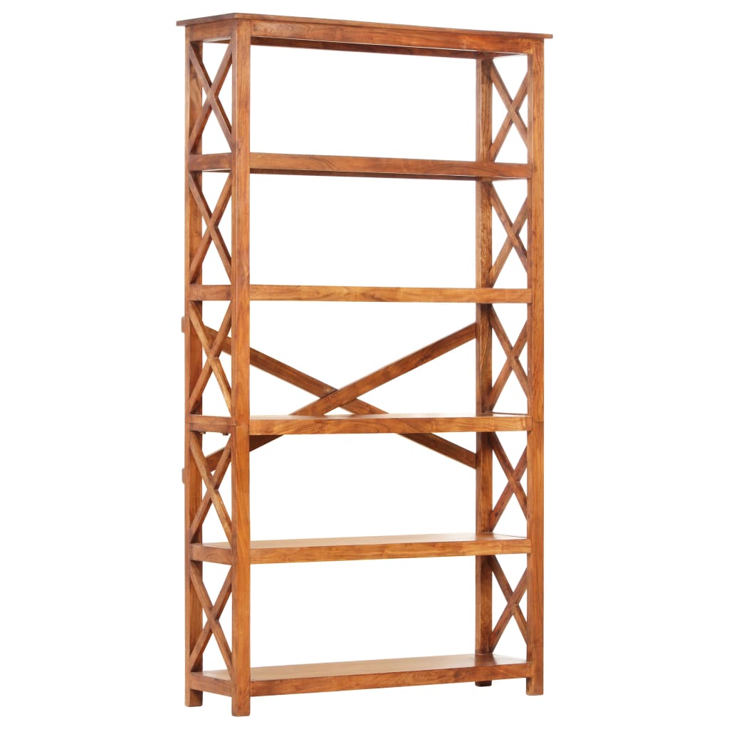 vidaXL Bookshelf 100x30x180 cm Solid Acacia Wood Honey Finish - Brown