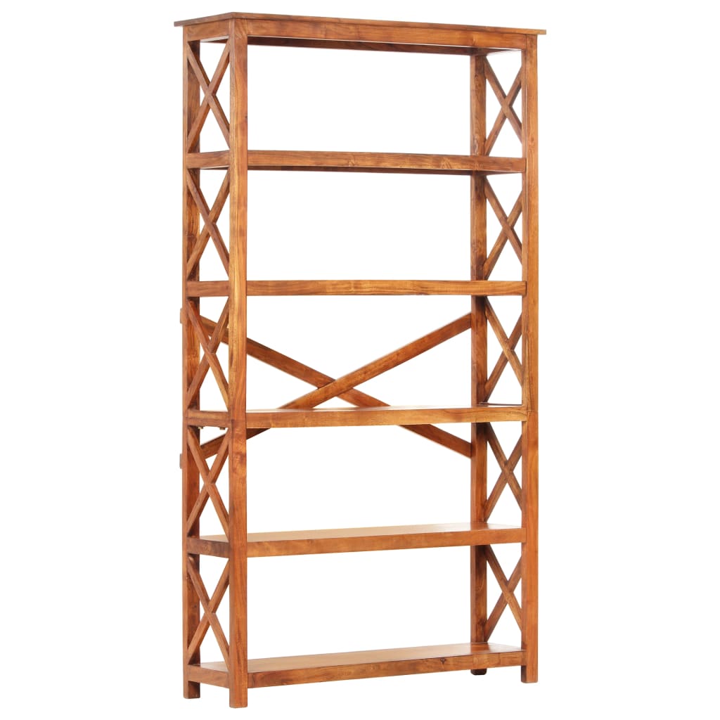 vidaXL Bookshelf 100x30x180 cm Solid Acacia Wood Honey Finish - Brown