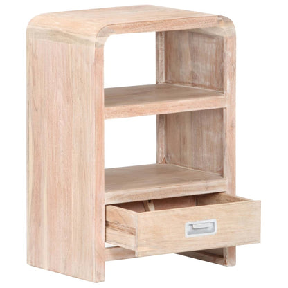 vidaXL Bedside Table 40x30x60 cm Solid Acacia Wood - Brown