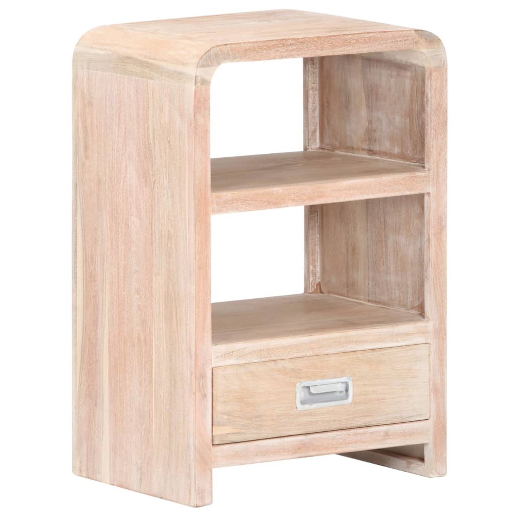 vidaXL Bedside Table 40x30x60 cm Solid Acacia Wood - Brown