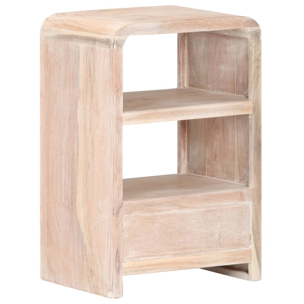 vidaXL Bedside Table 40x30x60 cm Solid Acacia Wood - Brown