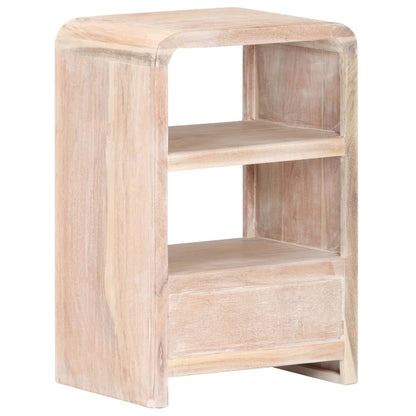 vidaXL Bedside Table 40x30x60 cm Solid Acacia Wood - Brown