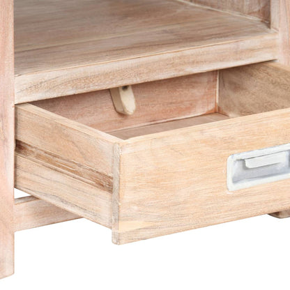 vidaXL Bedside Table 40x30x60 cm Solid Acacia Wood - Brown