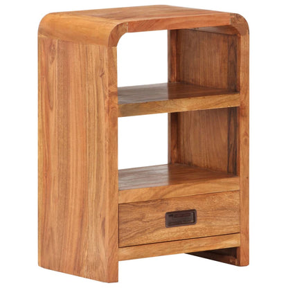 vidaXL Bedside Table 40x30x60 cm Solid Acacia Wood Honey Finish - Brown