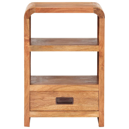 vidaXL Bedside Table 40x30x60 cm Solid Acacia Wood Honey Finish - Brown