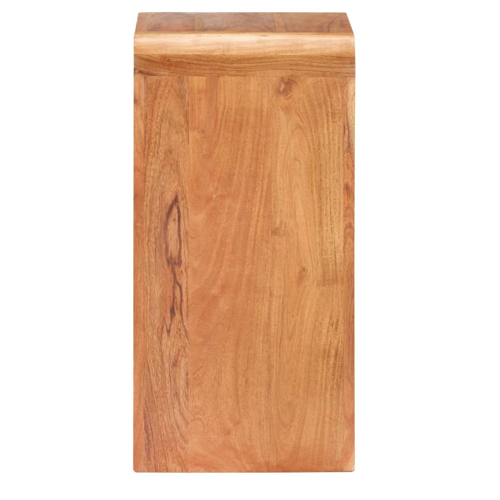 vidaXL Bedside Table 40x30x60 cm Solid Acacia Wood Honey Finish - Brown