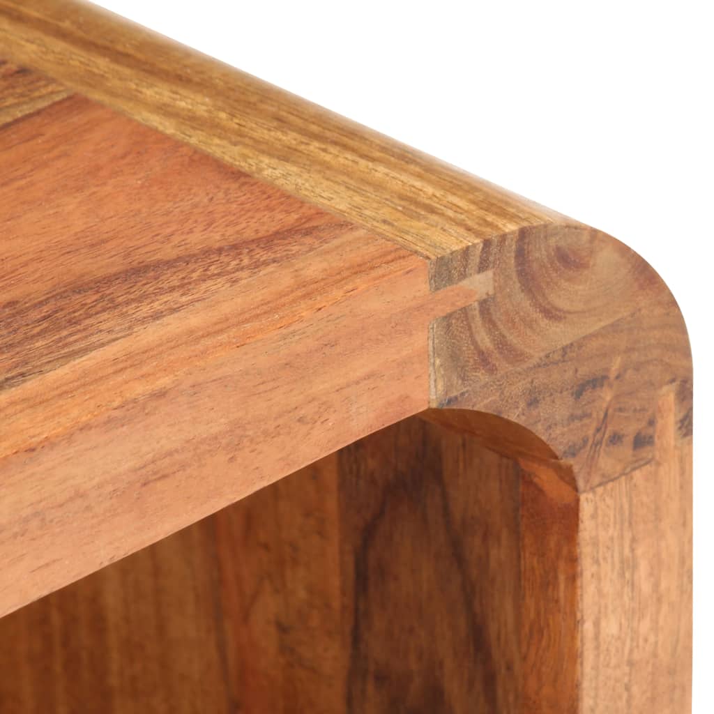 vidaXL Bedside Table 40x30x60 cm Solid Acacia Wood Honey Finish - Brown