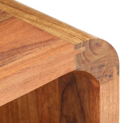vidaXL Bedside Table 40x30x60 cm Solid Acacia Wood Honey Finish - Brown