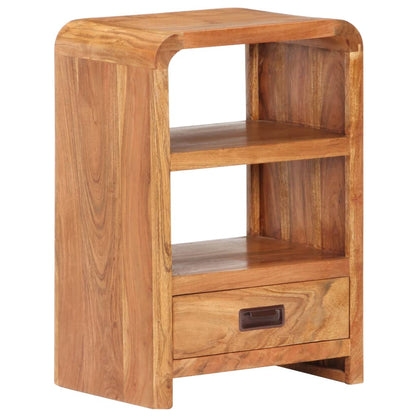 vidaXL Bedside Table 40x30x60 cm Solid Acacia Wood Honey Finish - Brown