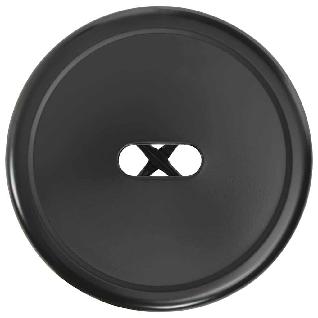 vidaXL Bar Stools 4 pcs Black Steel - 42 x 42 x 71 cm
