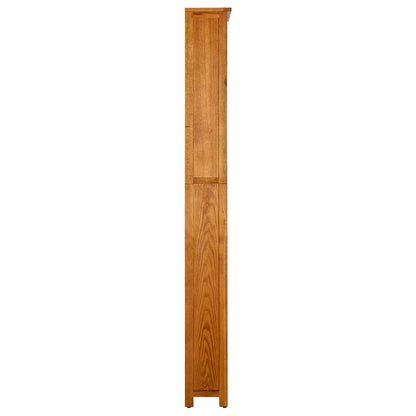 vidaXL 7-Tier Bookcase 90x22.5x200 cm Solid Oak Wood - Brown