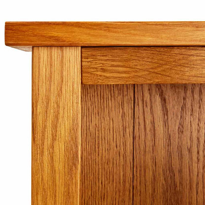 vidaXL 7-Tier Bookcase 90x22.5x200 cm Solid Oak Wood - Brown