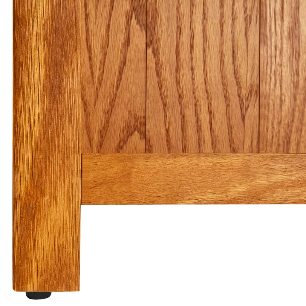 vidaXL 7-Tier Bookcase 90x22.5x200 cm Solid Oak Wood - Brown
