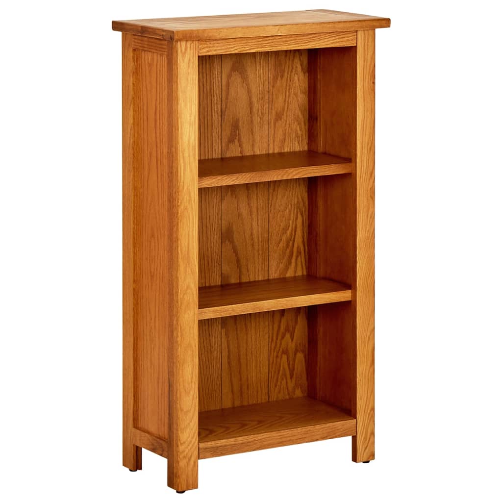 vidaXL Bookcase 45x22.5x82 cm Solid Oak Wood - Brown