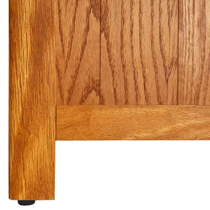 vidaXL Bookcase 45x22.5x82 cm Solid Oak Wood - Brown