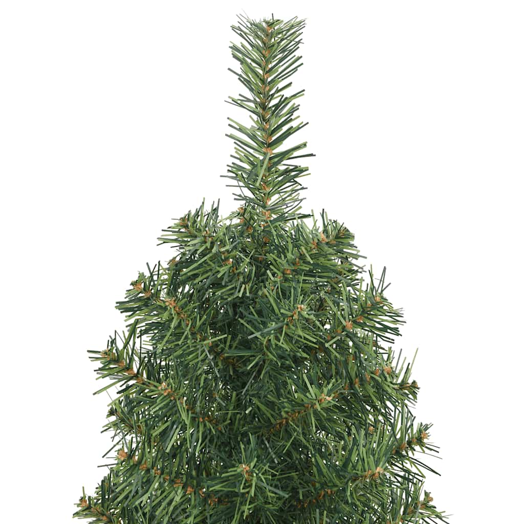 vidaXL Artificial Christmas Tree | Green | PVC | Slim | Collapsible - 150 cm