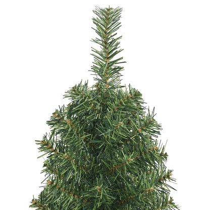vidaXL Artificial Christmas Tree | Green | PVC | Slim | Collapsible - 150 cm