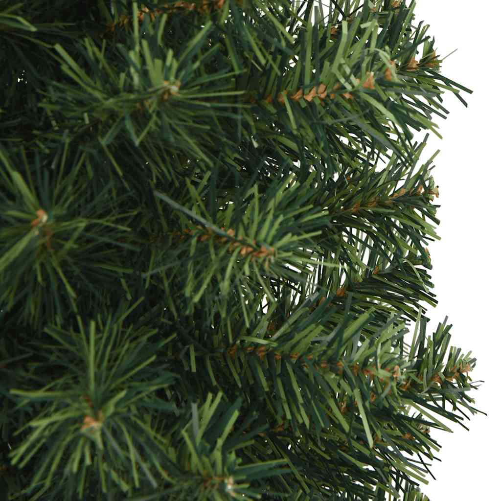 vidaXL Artificial Christmas Tree | Green | PVC | Slim | Collapsible - 150 cm