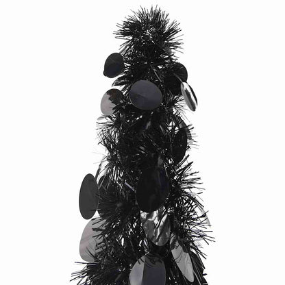 vidaXL Artificial Christmas trees PET Black - 45 x 45 x 180 cm