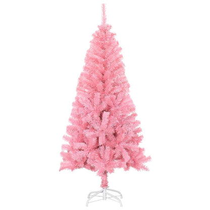 vidaXL Artificial Christmas Tree with Stand Pink 150 cm PVC - 150 x 80 cm