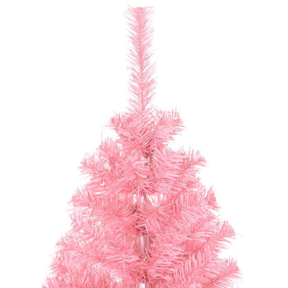 vidaXL Artificial Christmas Tree with Stand Pink 150 cm PVC - 150 x 80 cm