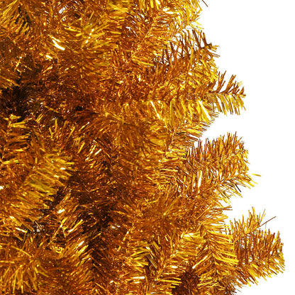 vidaXL Artificial Christmas Tree with Stand Gold 180 cm PET - 93 x 93 x 180 cm