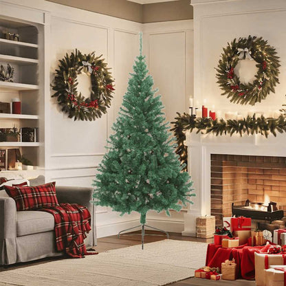 vidaXL Artificial Half Christmas Tree with Stand Green 180 cm PVC