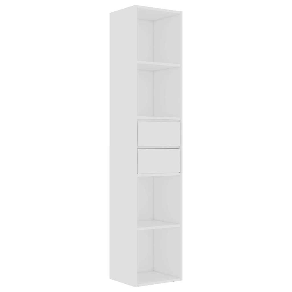 vidaXL Book Cabinet White 36x30x171 cm Engineered Wood